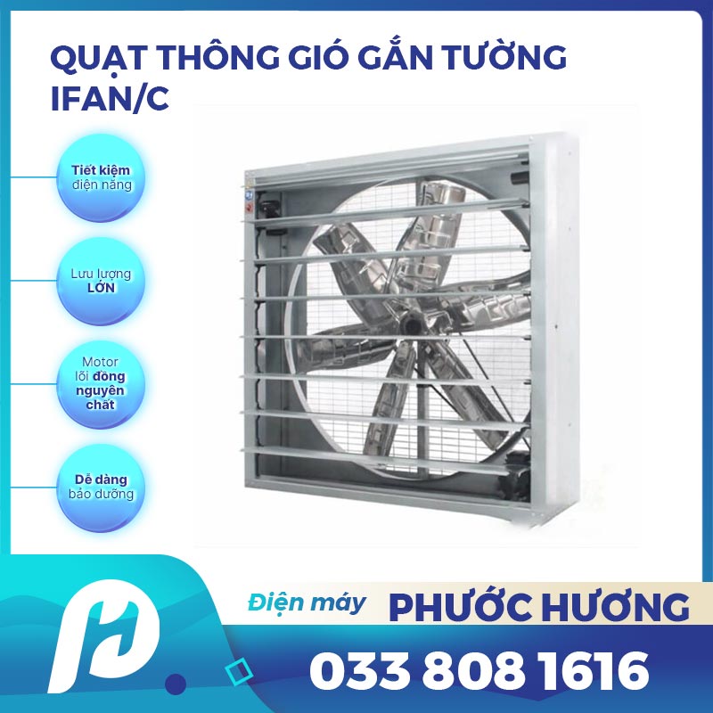 Quạt Thông Gió Gắn Tường iFan/C